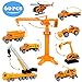 Liberty Imports Engineering Construction Toys Site Pretend Play Bucket Set - Variety Pack with Diecast Cars, Trucks, Tractor Equipment Vehicles, Figures, Signs, Cones, and Accessories