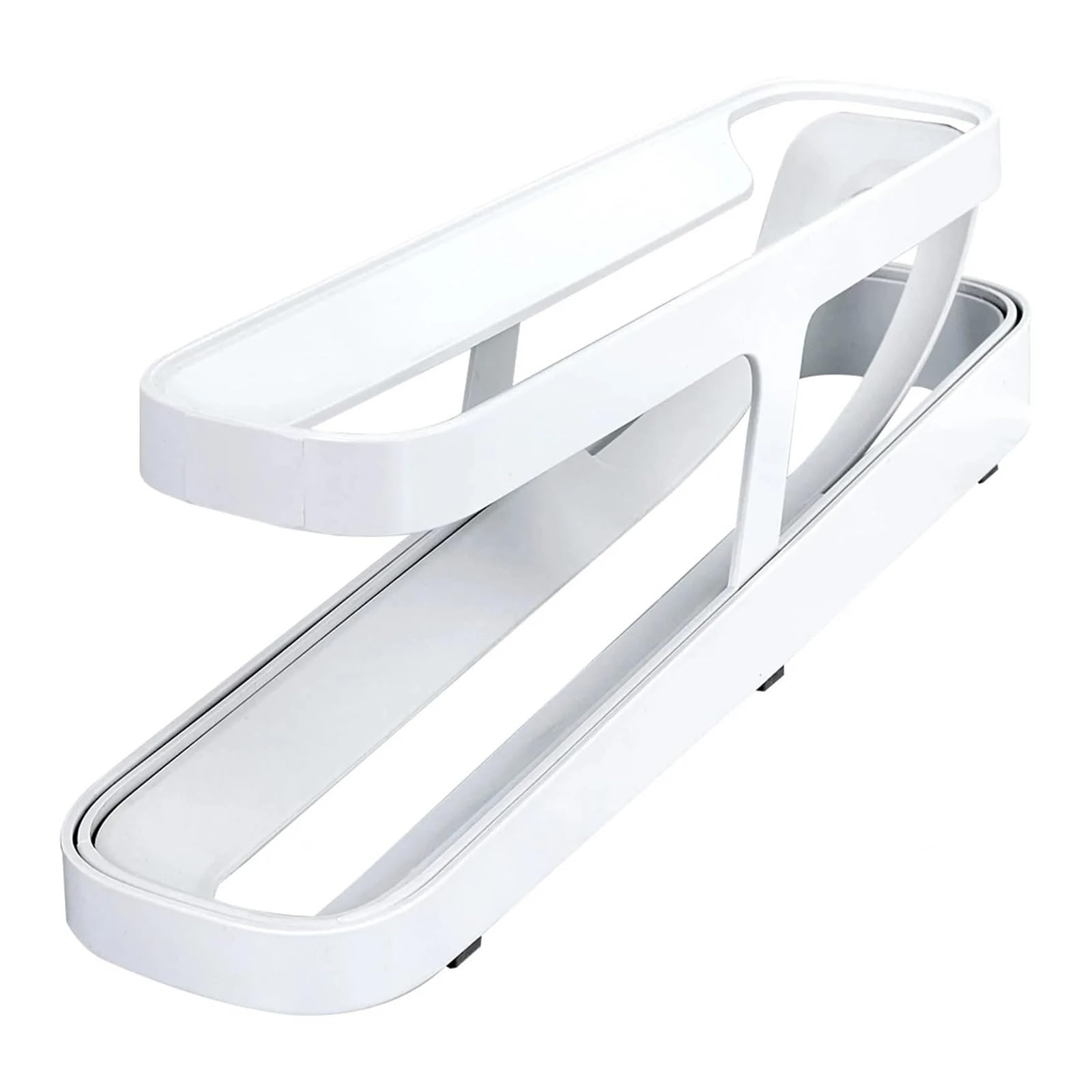 YCENJEPSAZ 1Pc Automatic Scrolling Egg Rack Holder Storage Box Egg Basket Container Organizer Rolldown Refrigerator Egg Dispenser For Kitch