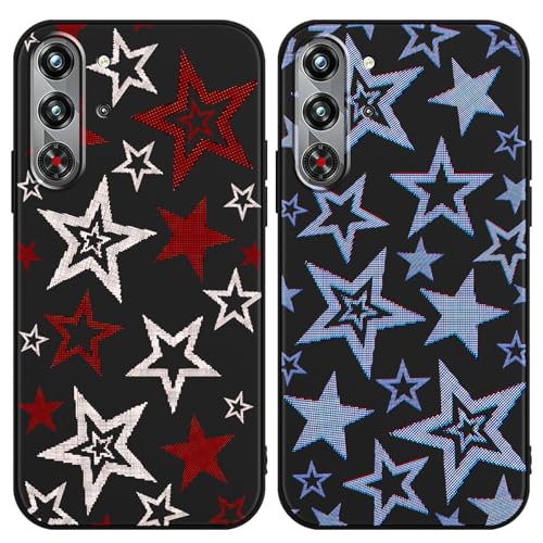 Yomjew 2�p�b�N �J���t���X�^�[�d�b�P�[�X ZTE Nubia Red Magic 10 Pro/10S Pro/10 Pro Plus 6.8�C���`�p�A�J�[�g�D�[���L���[�g�J���C�C�X�^�[�p�^�[���P�[�X���I�f�U�C���ATPU�o���p�[�ی�J�o�[ �K�[���Y