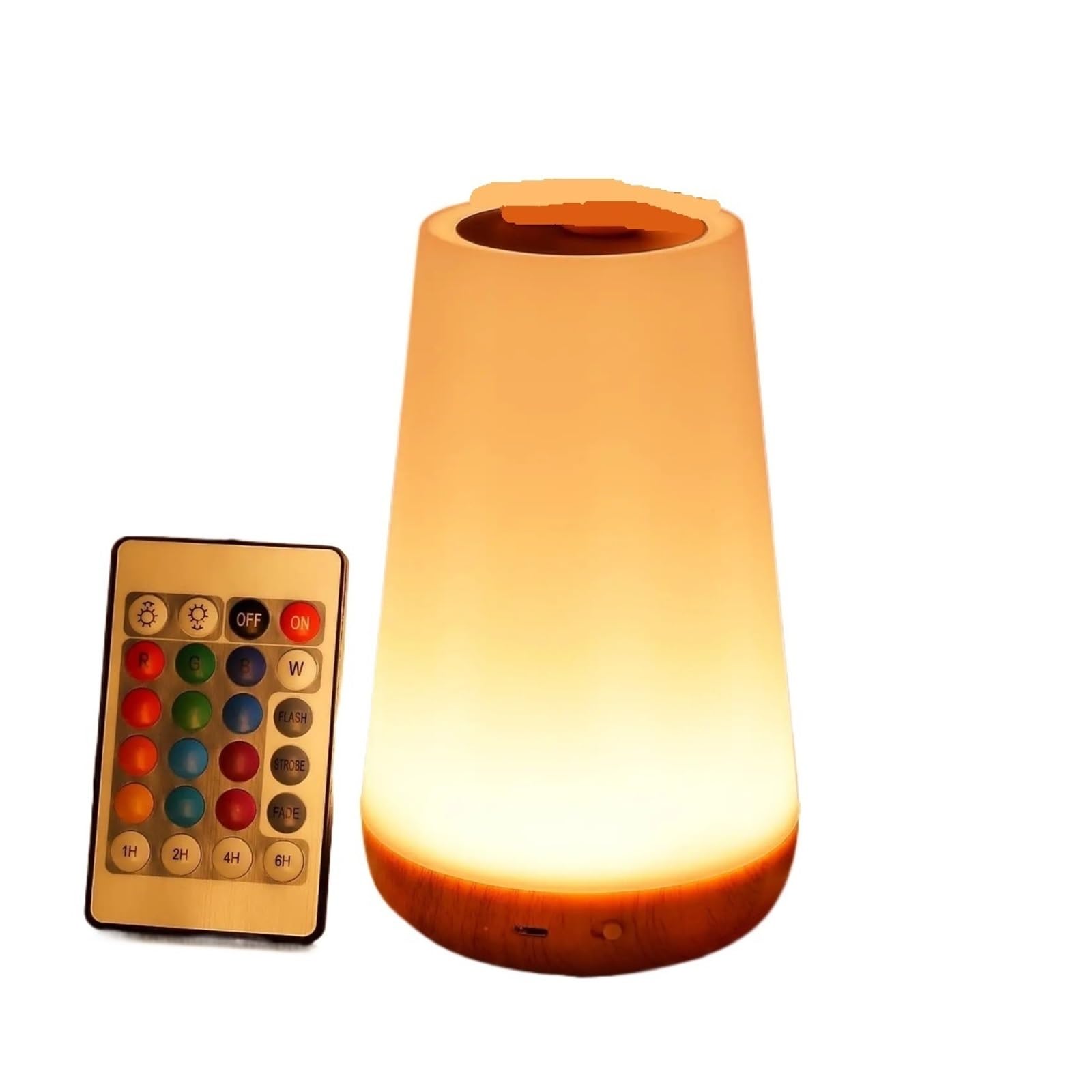 CKAFZMYJQBT 13 Color Changing Night Light Remote Control Touch USB Rechargeable RGB Night Lamp Dimmable Lamp Portable Table Bedside Lamp