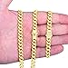 Nuragold 14k Real Yellow Gold Royal Monaco 7.5mm Miami Cuban Link Bracelet (7