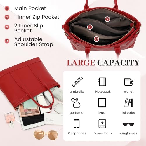 LUCKWE Medium Purses and Handbags Women Shoulder Hobo Bag Satchel Handbag - image 4