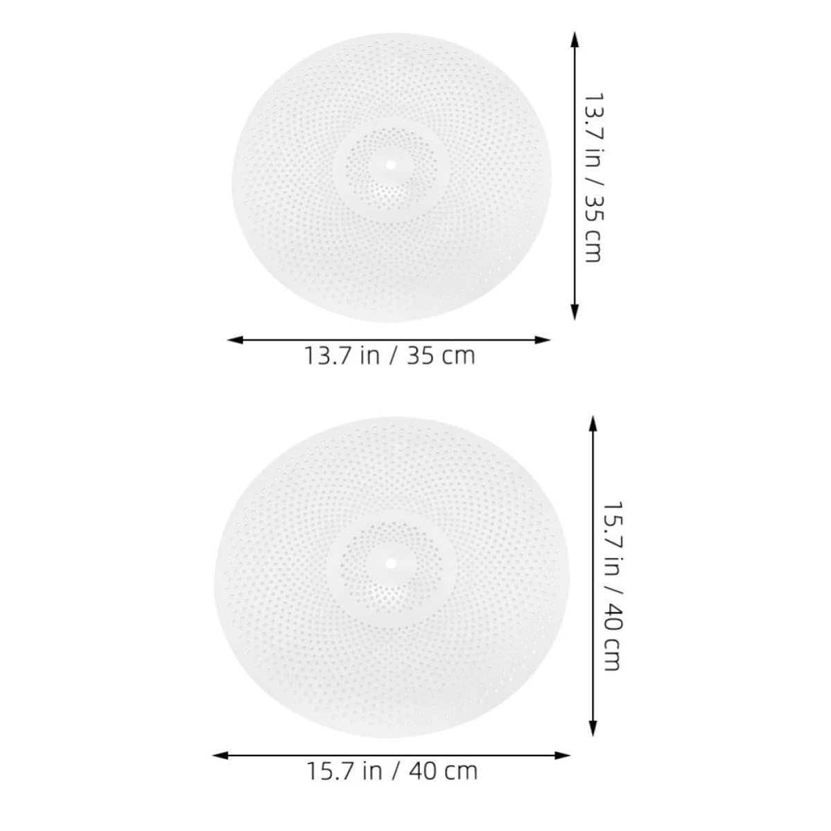 Piatti Batteria Silenziosi 2 Pezzi in Lega, Argento, Ricambio | 14/16 Pollici, Montaggio Semplice, Peso Ridotto, Set per Batteria Jazz