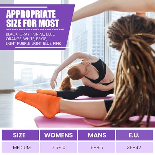 Liitrsh 100 Pairs Non Slip Yoga Socks with Grips Anti Skid Pilates and Barre Socks for Man Woman Pilates Ballet3