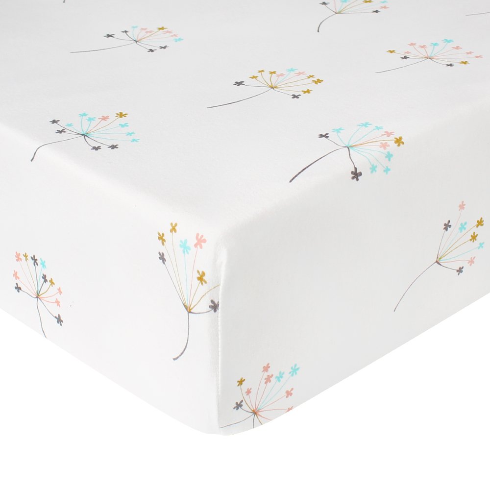 LifeTree Fitted Cotton Crib Sheet Girls & Boys Premium