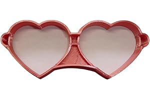 HEART SHAPE SUNGLASSES EYE GLASSES DETAILED COOKIE CUTTER PR5030