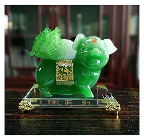 Décorations de voitures intérieures et bureaux : statue de porc chinois de table