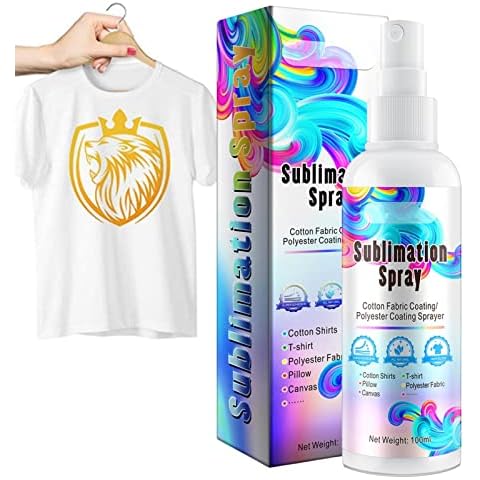 qiyifang Sublimation Spray for Cotton Shirts | Spray Bright Sublimation Spray,Sublimation Spray for Cotton Shirts, Sublimation Coating Spray for T-Shirts, Pillows, Canvas Bag, Quick Dry Adhesion Cover