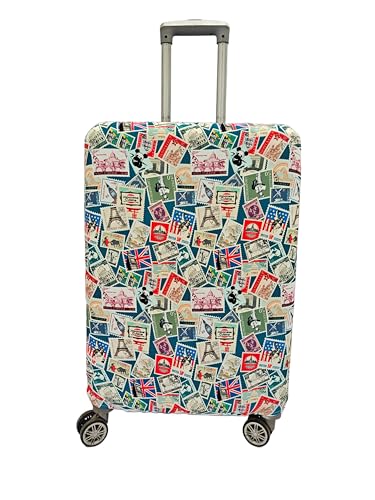 Image of Printed Travel Luggage Cover for Suitcase - Stretchable & Scratchproof Trolley Bag Protector