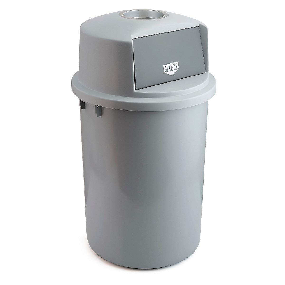 Contenitore per rifiuti push per esterno, capacità 126 l, alt. x Ø 980 x 580 mm.