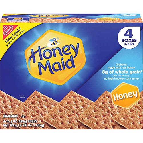 Honey Maid Graham Crackers, Honey Biscuits: 4 Boxes (14.4 oz)