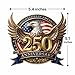 America 250th Anniversary Car Window Decal Sticker - Patriot Eagle with Statue of Liberty Vinyl Decal for Car Truck Laptop -1776-2026 Bumper Sticker 250 Years USA Independence Day Car Decal 2-Pack