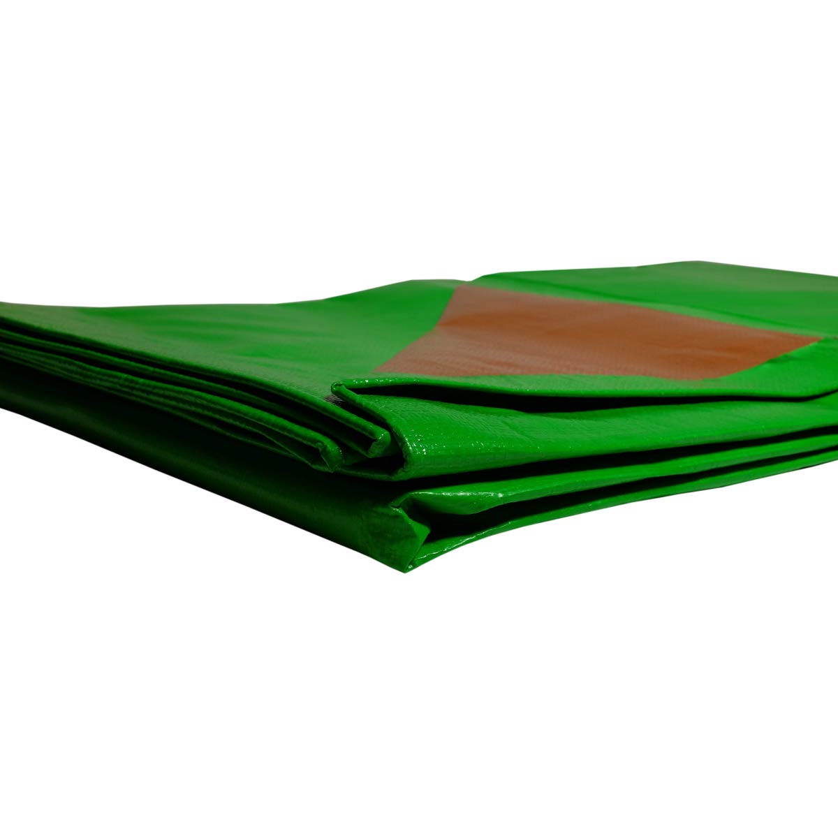 Telo plastico 10x15 mt impermeabile trattato anti UV verde e marrone 250g/m² PE alta densità