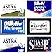 Produktbild Rasierklingen ASTRA Platinum, Gillette WiIkinson, Permasharp, ASTRA Stainless, Gillette Platinum New, SHARP TITANIUM