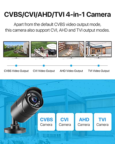 Zosi ZG2317A 1080P 1920Tvl Security Camera Outdoor Indoor,Hybrid 4-In-1 Tvi/Cvi/Ahd/960H Cvbs Bullet Cam thumb #2