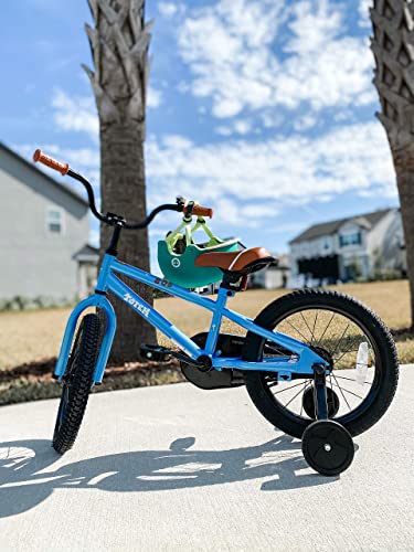 JOYSTAR 14 Inch Kids Bike for 3 4 5 Years Boys Girls Gifts Children Bicycle with Training Wheels Coater Brake BMX Style Blue