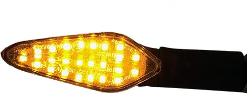 Miniatura 5 de Señales de giro secuenciales negras LED intermitentes intermitentes indicadores compatibles para Yamaha FZ6 2006