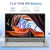 SGIN Laptop 15.6 Inch, 4GB DDR4 128GB SSD Laptops Computer with Intel Celeron Quad Core Processor, Intel UHD Graphics 600, Mini HDMI, Webcam, 2.4G/5GHz WiFi, 2*USB3.2, Bluetooth4.2