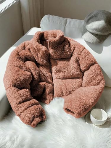 Image of KOTTY Women's Cozy Fit Full Sleeve Coral Fleece Zip Jacket - Winterwear with Pockets for Daily Warmth & Style