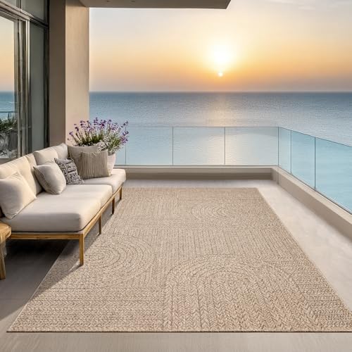 the carpet Kansas – Tapis intérieur Confortable et élégant pour Salon, Chambre ou Couloir, Doux et Chaleureux, Facile à Nettoyer, Style Jute Naturel,...