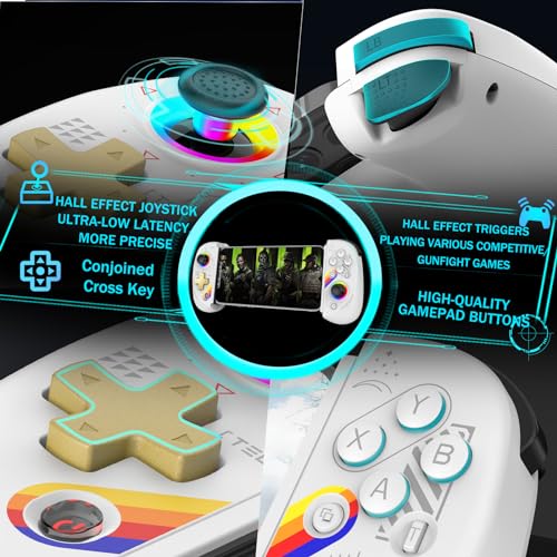 Controlador de juego inalámbrico arVin RGB para iPad, Switch y CODM Mobile 3