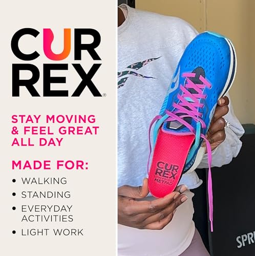 Image of CURREX MetPad Insoles for Everyday Relief & Support - Arch Support Shoe Inserts w /Metatarsal Pads to Help Reduce Foot & Heel Pain While Walking & at Work - for Men & Women - High Arch, XXL