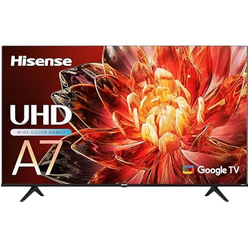 Hisense A7 Series 50-Inch Class 4K UHD Smart Google TV with Voice Remote, Game Mode Plus, Chromecast Built-in (50A7N, 2024 Model)