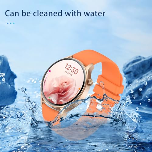 Correa para reloj Fitpolo DR06/AR-01 silicona suave naranja miniatura 4