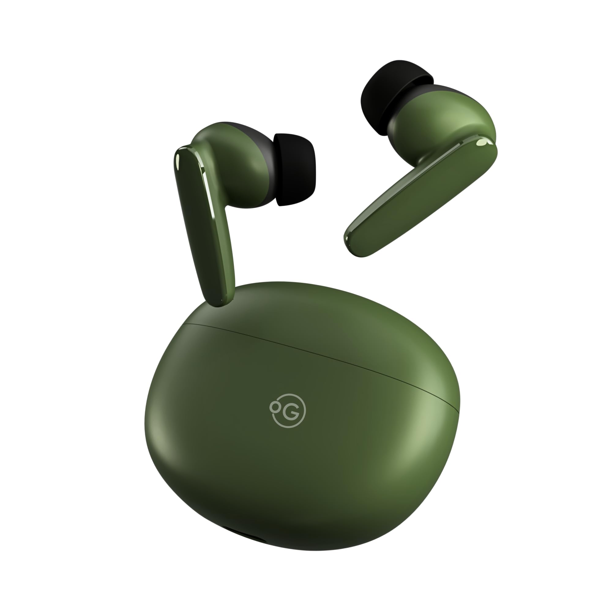 OOGE Wavepods 300 TWS Earbuds – ENC Noise Cancelling, Bluetooth 5.4 EDR, Type-C Charging, 10mm Drivers, 500mAh Battery, Dual Mic, One-Touch Control, 1000-Hour Standby (Green)-image-5