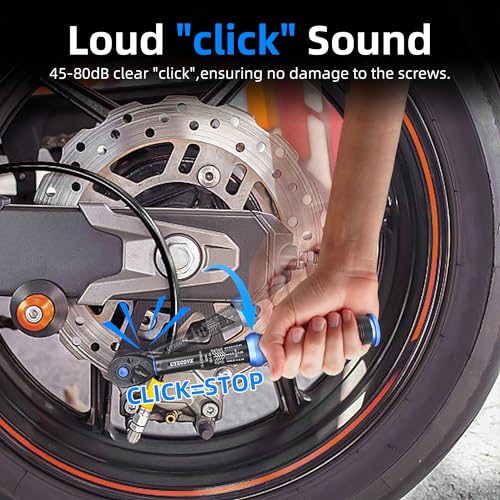 Image of 1 /4 Inch Drive Click Torque Wrench 10-50 IN-LB,Dual-Direction Click Professional Torque Wrench 10-50IN.LB /1.1-5.7N.M, Dual Range Scales Graduated in FT.LB and N.M, Blue