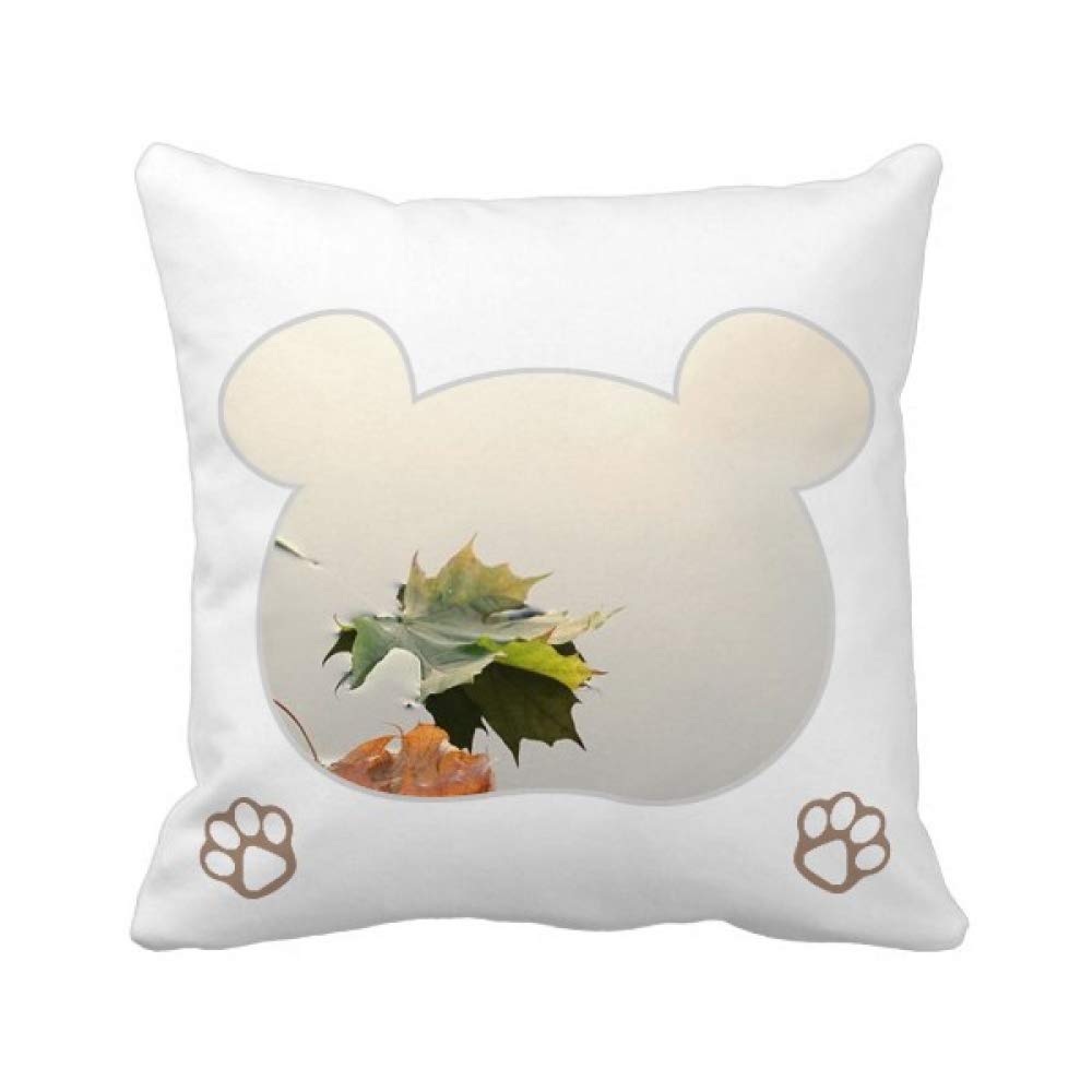 Housse de coussin carrée Fallen Leaves déhoussable et lavable pour canapé