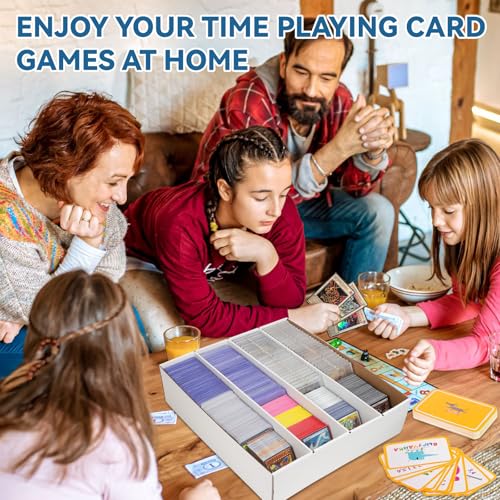 Himomo Collector Card Storage Box 3120 Count Trading Cards Box White Sports Card Boxes Card Sorting Tray Card Sleeve Cases Card Collection Box For Soccer Basketball Cards thumb #6