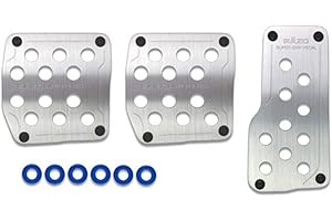 RP123A Super Grip Silver Manual Transmission Pedal Set - 3 Piece