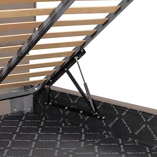 P17 - KIT ALZA RETE LETTO MATRIMONIALE | Meccanismo sollevamento Letto Contenitore con Ferma Materasso incluso | KIT COMPLETO: 2 Trapezi + 2 Pistoni + Viti di Montaggio + 1 Ferma Materasso