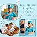 Dentist Play Set for Toddlers 3-5 - Doctor Kit Toy Gifts for 3 4 Year Old Girls, Pretend Play Montessori Toys Teeth and Dental Playset Medical Kits for Boys Kids 2-4 5 6 7 8