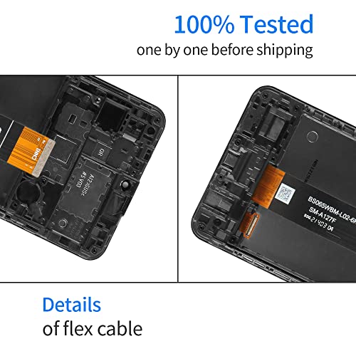 Image of for SM-A127M Screen Replacement for Samsung Galaxy A12 Nacho Screen Replacement Kit A127 SM-A127F A127F /DSN A127F /DS A127F A127U LCD Display Touch Digitizer with Frame Assembly Kit 6.5inch