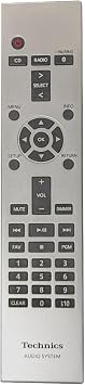 Technics N2QAYA000230 - Remote Control for SA-C600 & SC-C65 Stereo Systems Silver