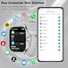 Odsslgw Smart Watch para Hombre Mujer (Contestar/Hacer Llamadas), Smartwatches con Monitor de Ritmo Cardíaco/SpO2/Sueño/Estrés, Resistente al Agua IP68, Rastreador de Actividad para Android iPhone, 100+ Relojes Deportivos 4