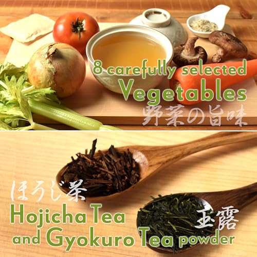 Image of YAMASAN KYOTO UJI Japanese Umami Vegan Vegetable Dashi Stock, 6gx15Packets
