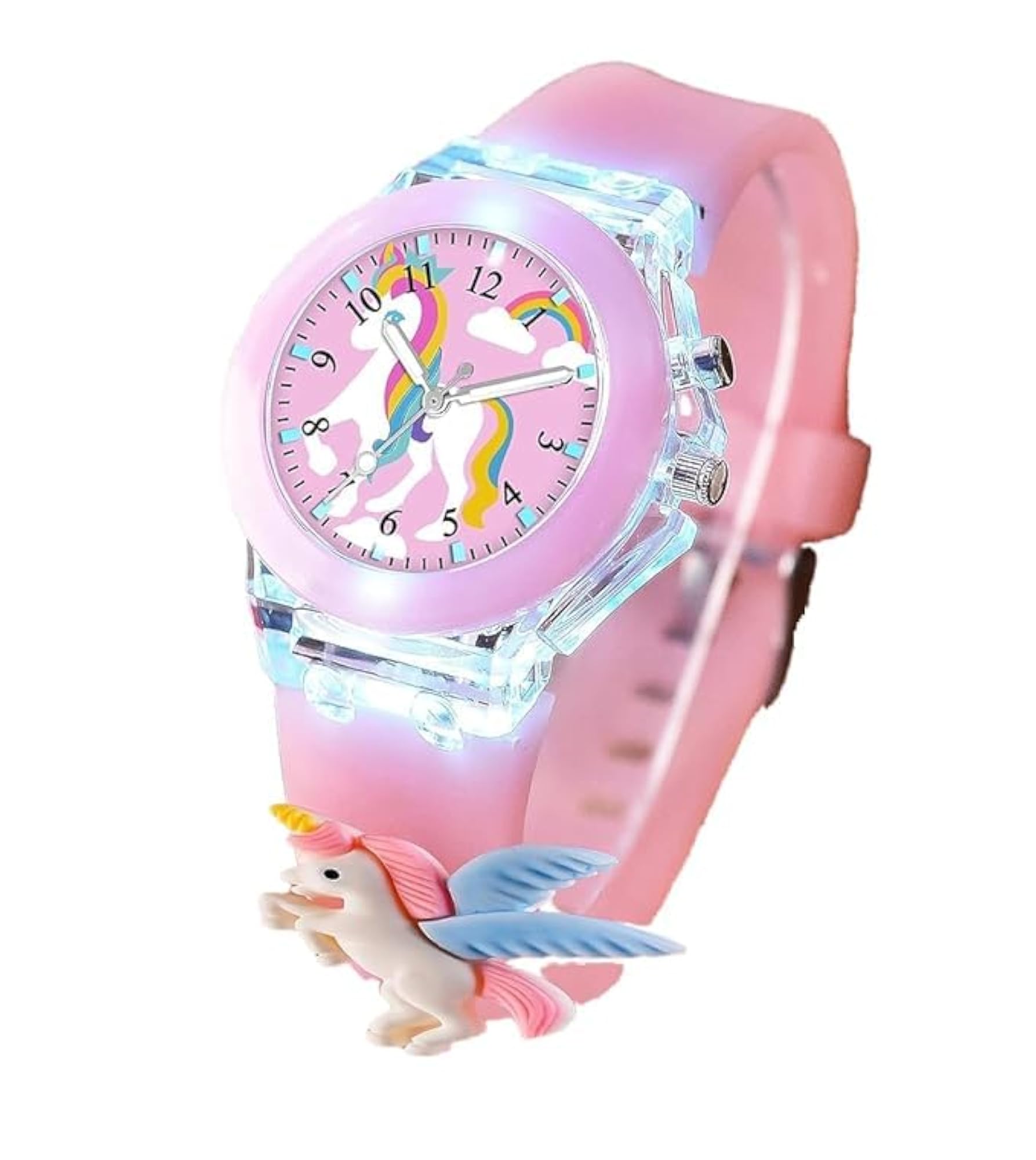 Kids' Glowing Digital Watch with Spiderman Design