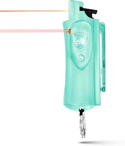 Guard Dog AccuFire Gas pimienta con mira láser. Aerosol de gas pimienta rojo, para defensa personal de máxima potencia.