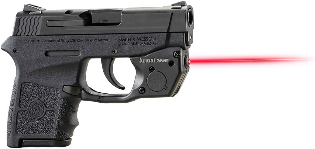 ArmaLaser TR24 Designed to fit S&W Bodyguard 380 (Will not fit Bodyguard 2.0) Red Laser Sight GripTouch Activation