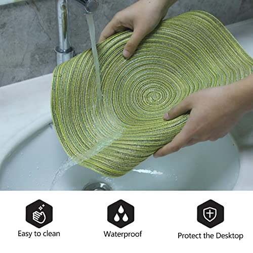 Pauwer Round Placemats and Coasters Set of 6 - Image 3