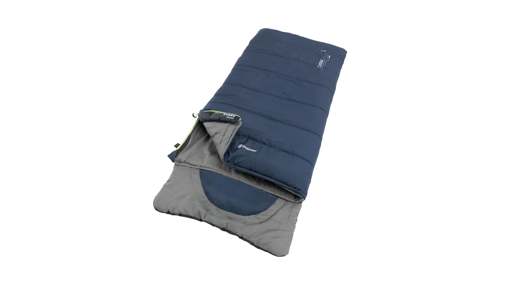 Outwell Slaapzak Contour Junior, dzieci Slaapzakken, Donkerblauw, 1-osobowy