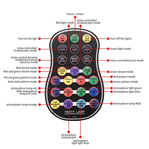 Party Lights Dj Disco Lights, Voice Activated Laser Flash Stage Lights Projector, Suitable For Home Ballroom Party Birthday Decorations Club Dance Karaoke Halloween Christmas Decorations Xhxd … #TOP5