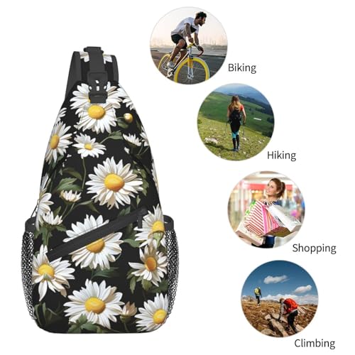Bolso cruzado pequeño negro para senderismo miniatura 6