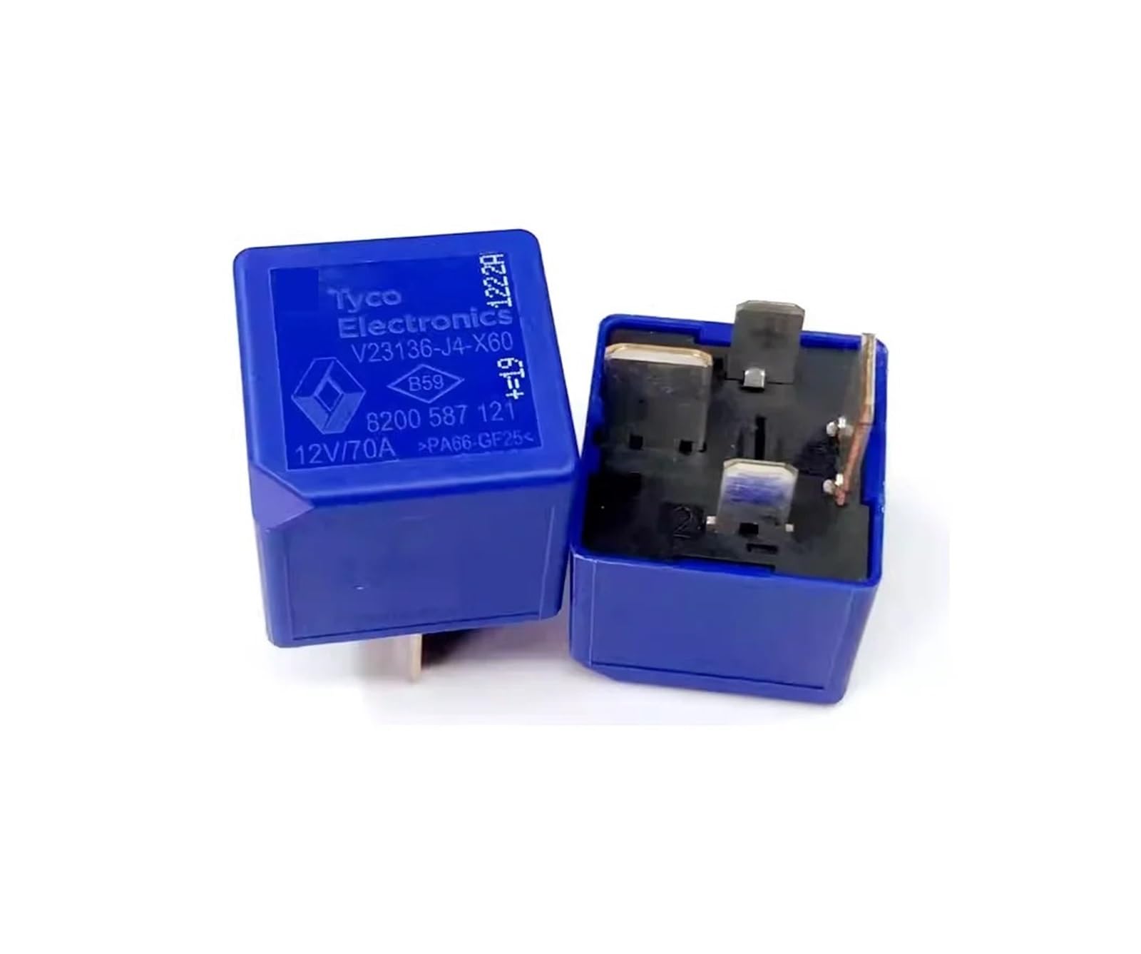 Relais V23136-J4-X60 Haute Puissance 80A avec boîtier étanche 4 broches 12V