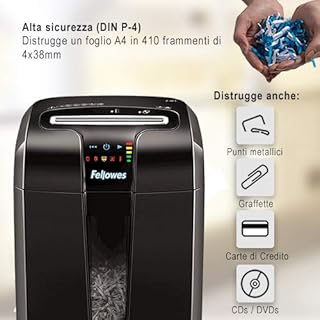 Fellowes Distruggidocumenti 73Ci a frammento, 12 fogli