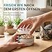 HUND IST KÖNIG Dosendeckel für Tierfutter (3 Stück) - Robuste Deckel für Katzen & Hundefutter Dosen - Tierfutter bleibt lange frisch Dosen schließen Gerüche ein - 800g Dosendeckel