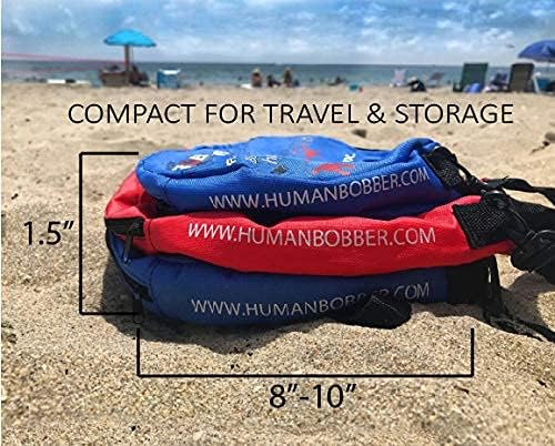 Miniatura 5 de Azul Pequeño - Soporte de Bebida Flotante Inflable Human Bobber  Flotador de Bebidas para Vasos, Yeti, Tervis, o Botella de Vino en la Tina de